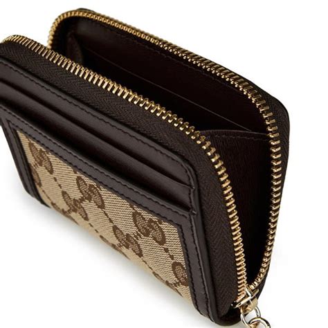 gucci luce mini zip wallet|Gucci trifold wallet women's.